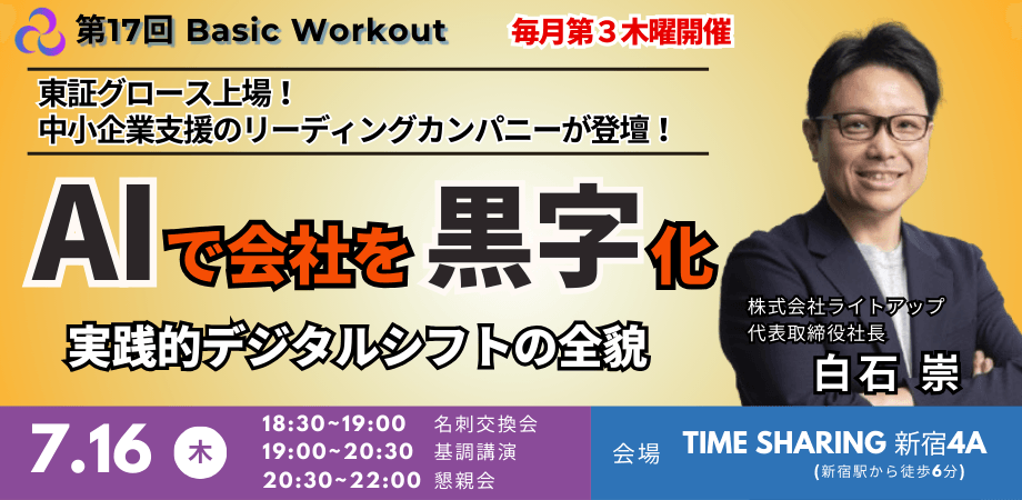 【BIZFIT】第17回 Basic Workout（月例会）