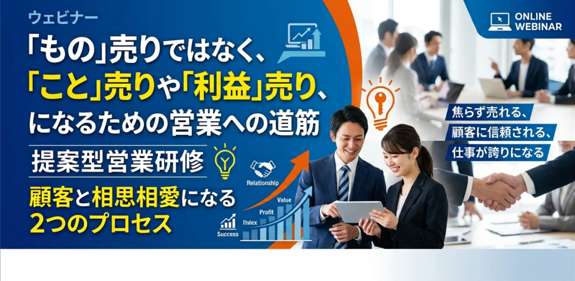 「もの」売りではなく、「こと」売りや「利益」売り、になるための営業への道筋