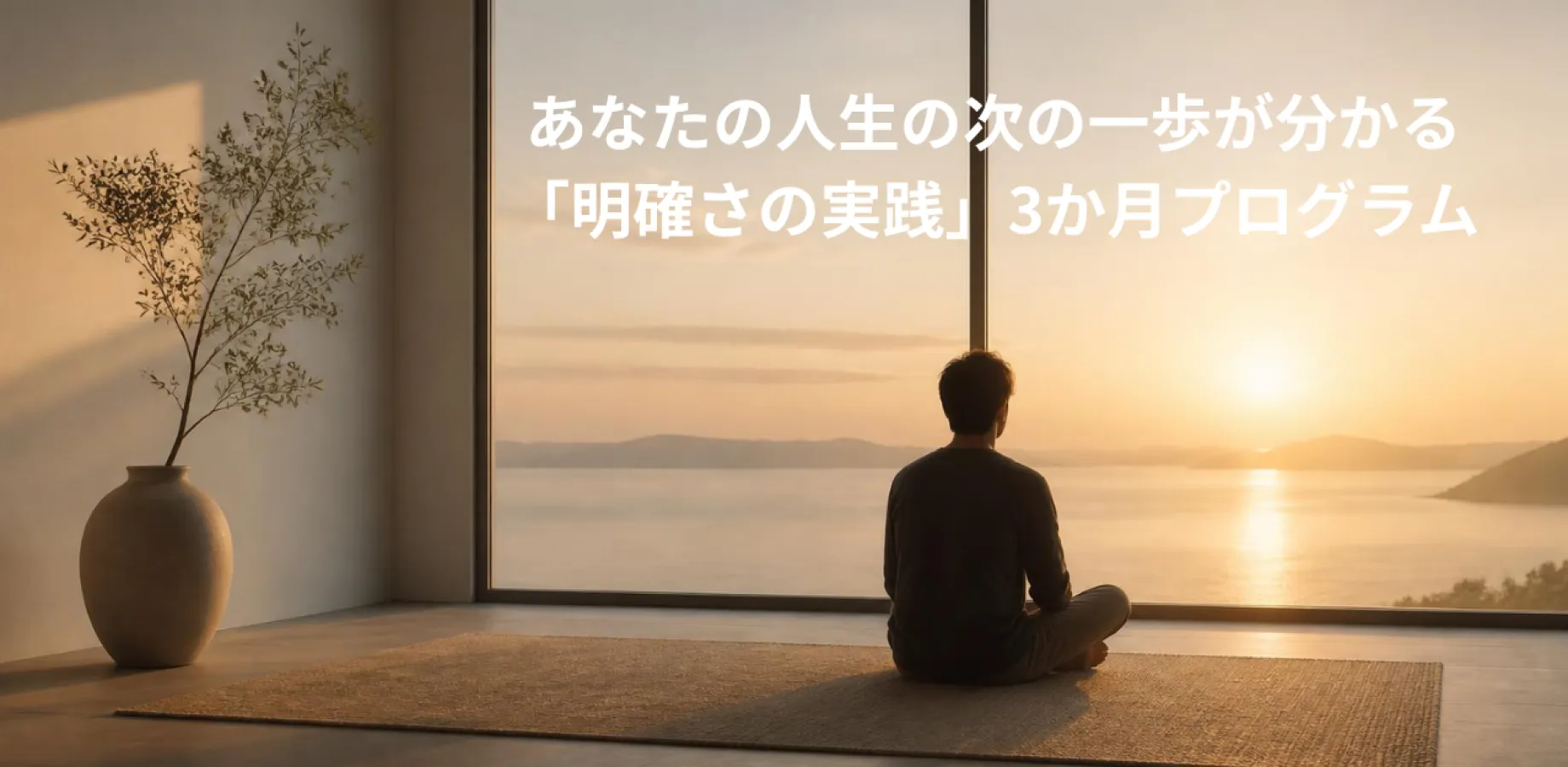 あなたの人生の次の一歩が分かる 「明確さの実践」3か月プログラム
