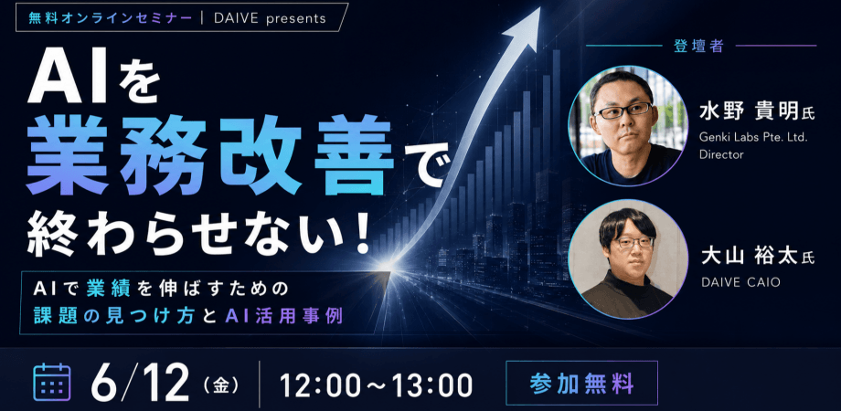 AIを業務改善で終わらせない!AIで業績を伸ばすための課題の見つけ方とAI活用事例