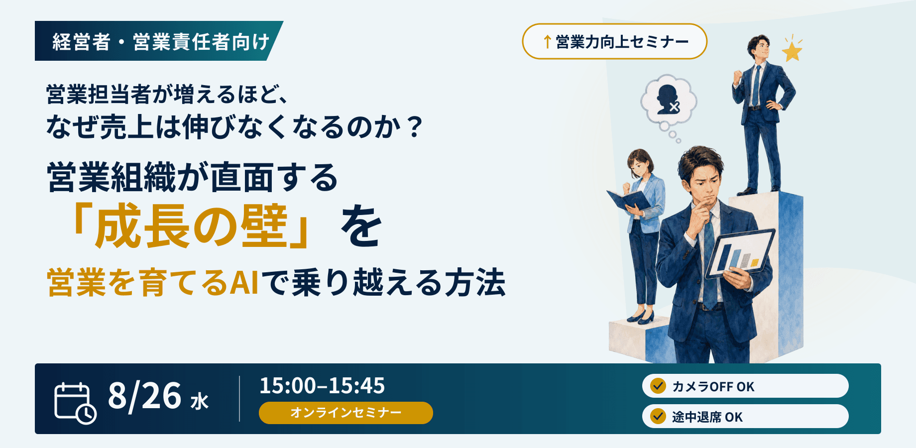 営業組織が直面する「成長の壁」をAIで乗り越える方法