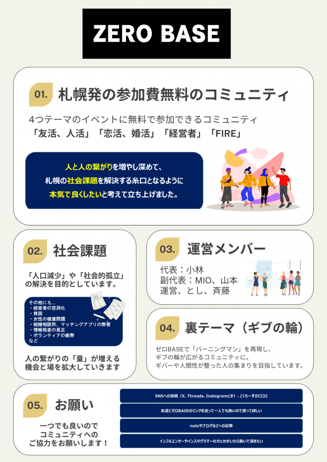 【札幌・無料】4月24日14時~|経営者会開催!